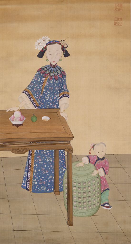 图片[1]-Filial Empress and Young Daughter-China Archive